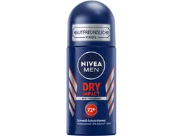 NIVEA MEN Deo Roll On Dry Impact Anti Transpirant