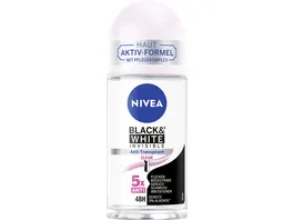 NIVEA Deo Roll On BLACK WHITE INVISIBLE CLEAR Anti Transpirant 50ml