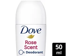 Dove Deodorant Roll on Rosenduft ohne Alkohol Aluminiumsalze