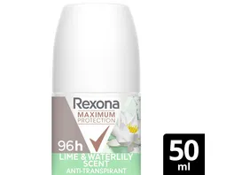 Rexona Maximum Protection Roll On Lime Wasserlily Scent