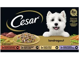 CESAR Schale Multipack Landragout 4 Varietaeten 8 x 150g