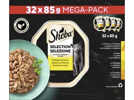 Sheba Katzennassfutter Selection in Sauce Gefluegel Variation Mega Pack