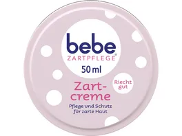 bebe ZARTPFLEGE Zartcreme Pflege und Schutz fuer zarte Haut