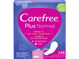 Carefree Plus Normal x56 Slipeinlagen leichter Duft
