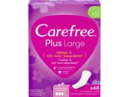 Carefree Plus Large x48 Slipeinlagen leichter Duft