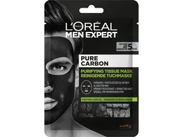 L Oreal Men Expert Pure Charcoal Tuchmaske Sachet