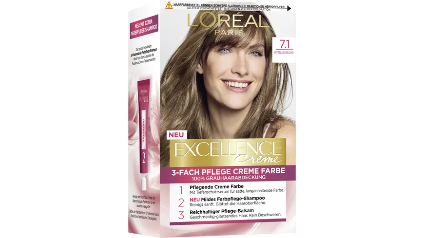 L'oréal Paris Coloration Excellence 7.1 aschblond