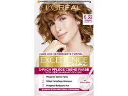 L Oreal Paris Excellence Creme Farbe 6 32 sonniges hellbraun