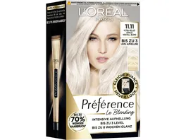 L Oreal Paris Coloration Preference 11 11 ultra helles kuehles Kristall blond