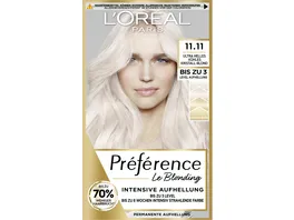 L Oreal Paris Coloration Preference 11 11 ultra helles kuehles Kristall blond