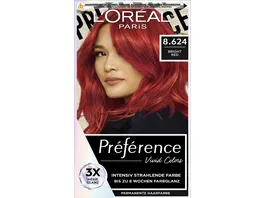 L Oreal Preference Haarfarbe Vivid Colors 8 624 Bright Red
