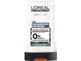 L Oreal Men Expert Shower Magnesium Duschgel fuer alle Hauttypen spendet Feuchtigkeit und reinigt sanft