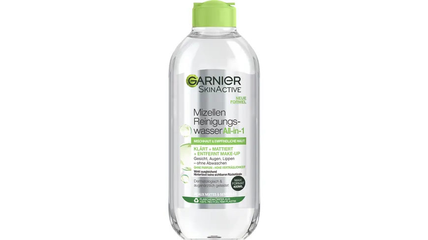 Garnier Skin Active MÜLLER Schweiz Reinigungswasser für Cleansing Mizellen online bestellen Mischhaut 