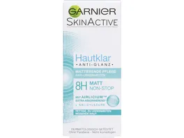 Garnier Skin Active Hautklar Anti Glanz mattierende Pflege Anti Unreinheiten 8h