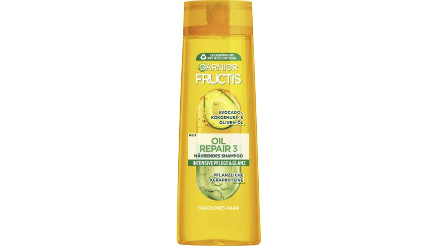 Garnier Fructis Shampoo Oil Repair 3 Olive Avocado Shea online bestellen |  MÜLLER | Spülungen