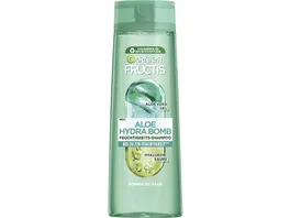 Garnier Fructis Shampoo Hydra Aloe fuer normales Haar mit pflanzlichem Glycerin und Aloe Vera Gel