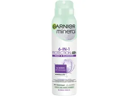 Garnier Mineral Deospray Women Protection 48h Anti Schweiss fuer ein lang anhaltende Frische ohne Rueckstaende