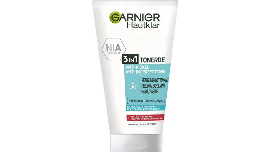 Garnier Hautklar 3in1 bestellen online | Reinigung+Peeling+Maske MÜLLER