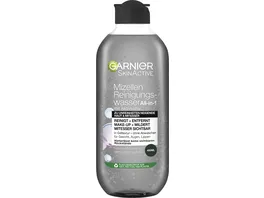 Garnier Skin Active Hautklar Mizellen Jelly Reinigungswasser mit Aktivkohle und Salicylsaeure