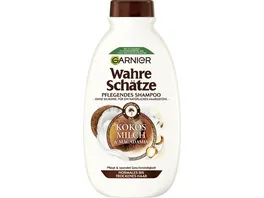 Garnier Wahre Schaetze Shampoo Kokosmilch Macadamia Intensivpflege ohne Silikone fuer ein geschmeidiges Haargefuehl