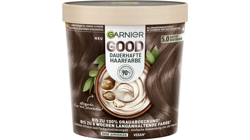 Garnier Good Dauerhafte Haarfarbe 5.0 Kaffee Rostbraun online bestellen |  MÜLLER