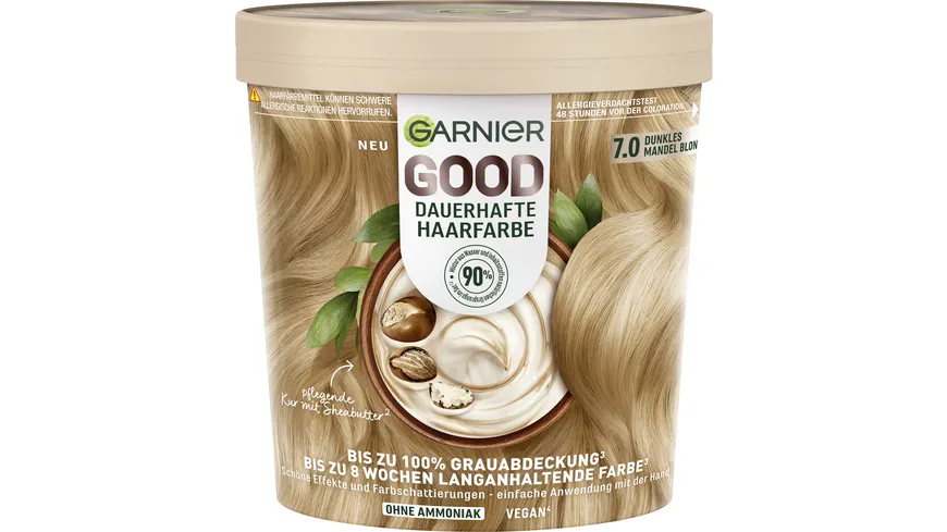 Garnier Good Dauerhafte Haarfarbe 7.0 Dunkles Mandel Blond online bestellen  | MÜLLER
