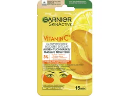 Garnier SkinActive Vitamin C Glow Booster Augen Tuchmaske