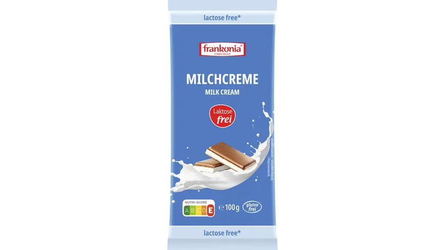 Frankonia Laktosefreie Vollmilchschokolade Mit Milchcreme F Llung