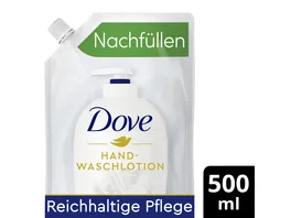 Dove Hand Waschlotion fuer empfindliche Haut Fluessigseife Nachfuellbeutel mit Feuchtigkeitscreme