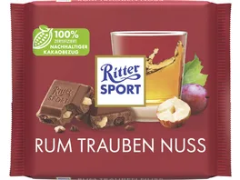 Ritter Sport 100G Rum Trauben Nuss Tafel