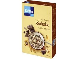Koelln Das Original Schoko Hafer Muesli 600g mit 20 feiner Schokolade
