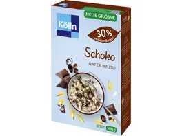 Koelln Hafer Muesli Schoko weniger Zucker