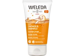 WELEDA Kids 2in1 Shower Shampoo Fruchtige Orange
