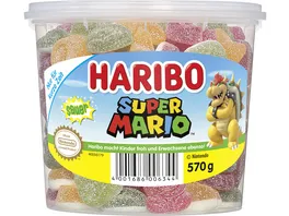 Haribo Fruchtgummi Super Mario sauer Runddose