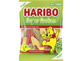 Haribo Fruchtgummi Super Gurken vegan