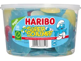 Haribo Fruchtgummi Super Schlumpf Runddose Veggie