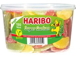Haribo Fruchtgummi Super Gurken Runddose Vegan