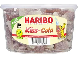 Haribo Fruchtgummi Kiss Cola Sauer Runddose Veggie