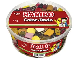 Haribo Suessware Suesswaren Mischung mit Lakritz Color Rado 1 Kg
