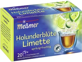 Messmer Fruechtetee Holunder Limette