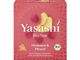 Yasashi Bio Tee Himbeere Pfirsich