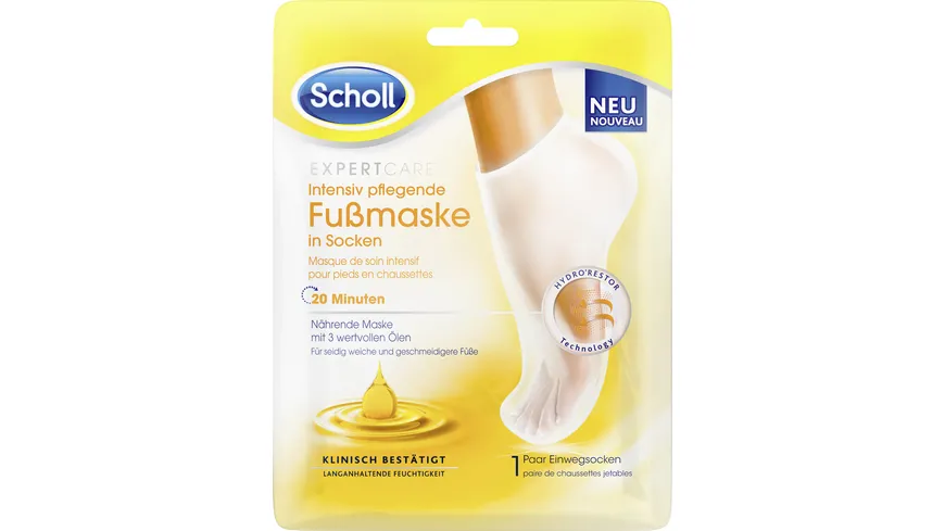 Scholl ExpertCare Intensiv pflegende Fußmaske Ölen 3 wertvollen mit online | bestellen MÜLLER