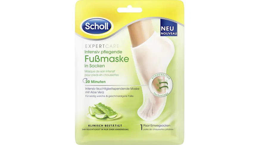 Scholl Expert Care Intensiv Pflegende Fussmaske in Socken Aloe Vera online  bestellen | MÜLLER