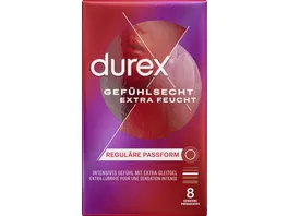 Durex Gefuehlsecht Extra Feucht Kondome 8St