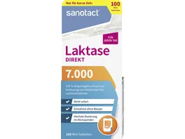 sanotact Laktase 7 000 FCC Direkt Mini Tabletten