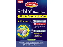 Schaebens Schlaf Komplex 2 Phasen 1 5 mg Melatonin