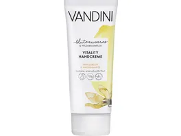 VANDINI VITALITY Handcreme Vanillebluete Macadamiaoel Trockene