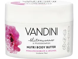 VANDINI NUTRI Body Butter Pfingstrosenbluete Arganoel