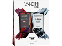 VANDINI Men Geschenkset 3in1 Duschgel Gletscherwasser Vulkanwasser