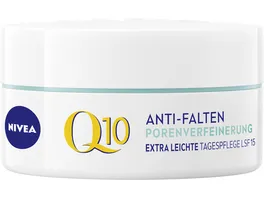 NIVEA Q10 Anti Falten Porenverfeinerung Extra Leichte Tagespflege LSF15
